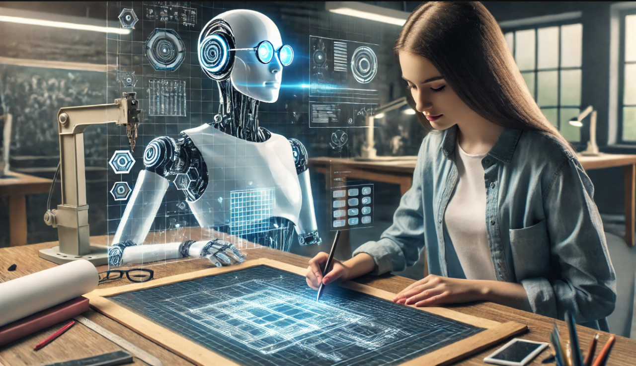 KI-optimierte technische Zeichnungen (Bild generiert mit dall-e)