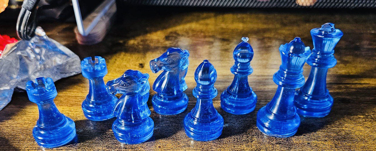 Selbstgemachte Schachfiguren