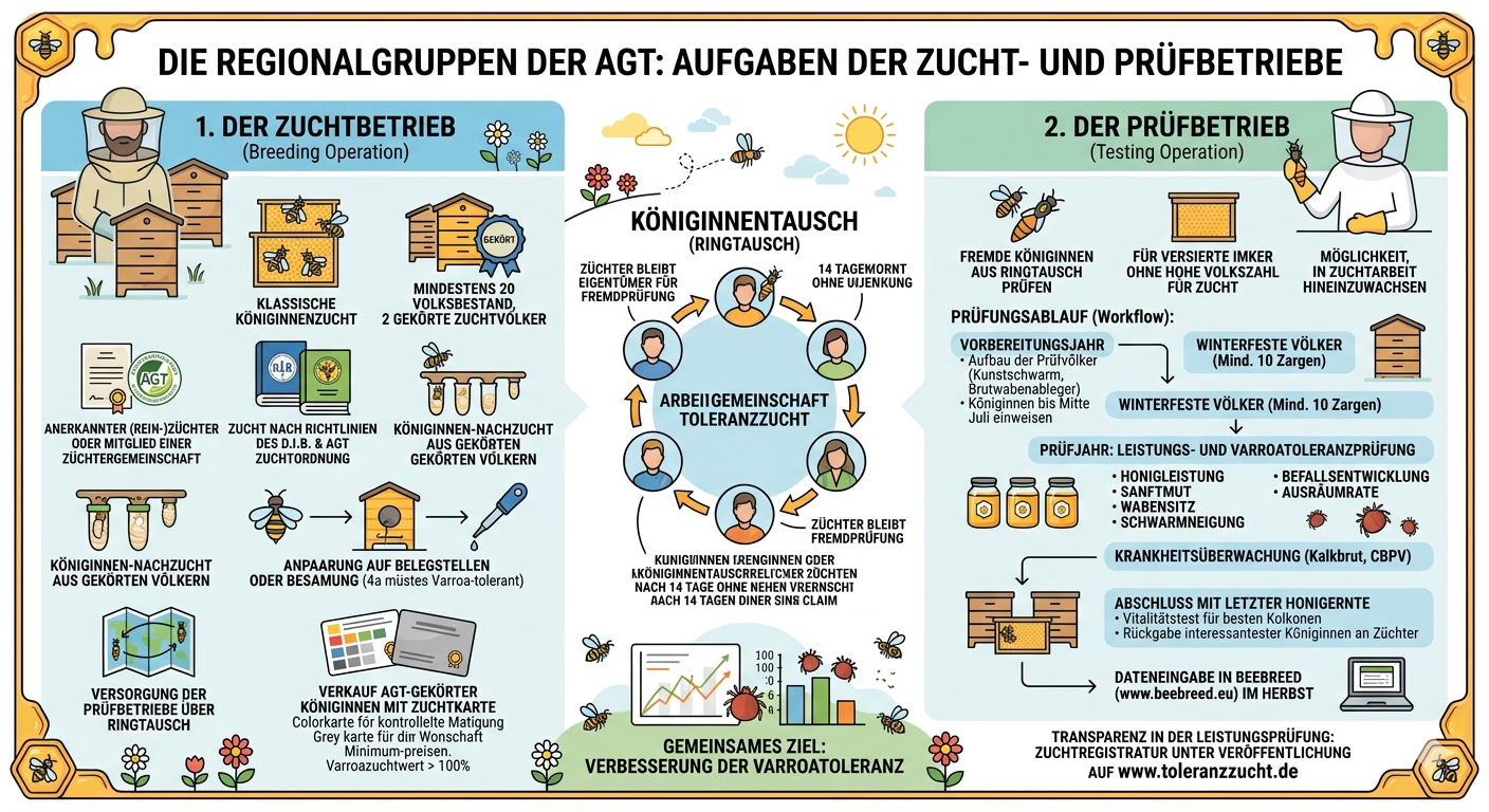 Auf dieser Infografik sind die zwei Säulen der erfolgreichen Toleranzzucht der AGT aufbereitet.