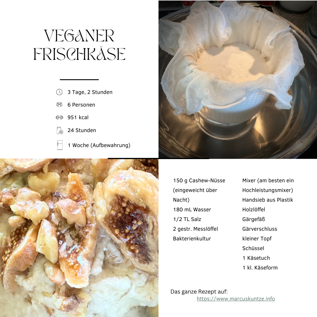 veganer Frischkäse Zutatenliste